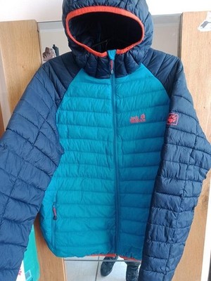 Men Jack Wolfskin Jacket Turquoise M