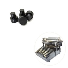 x4 New Rubber Feet for Smith Premier Typewriter Replacement No 2 3 4 Vtg Part thumbnail