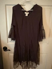Angel Heart Boutique Dark Gray Blouse, Size L