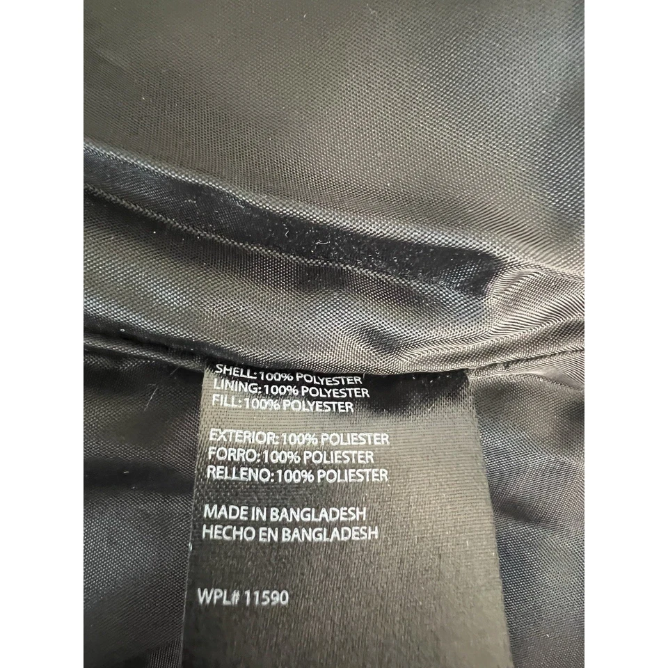 Chaleco acolchado vintage resistente a la intemperie para hombre talla L gris oscuro cremallera completa informal senderismo Foto 4 de 4