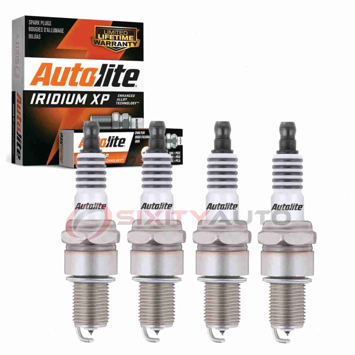 4 pc Autolite Iridium XP Spark Plugs for 1979-1982 Lancia Zagato Ignition tl