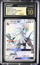 ✨✨ CGC 10 PRISTINE ENGLISH Silvally GX SV79/SV94 Pokemon Hidden Fates 2019