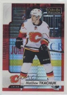 2017-18 O-Pee-Chee Platinum Red Prism 45/199 Matthew Tkachuk #85 07tz