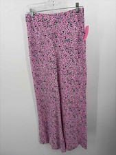 Pre-Owned Zara Pink Size Medium Floral Casual Pants