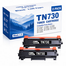 TN730 Toner Cartridge 2 Pack Replacement for HL-L2370DWXL DCP-L2550DW