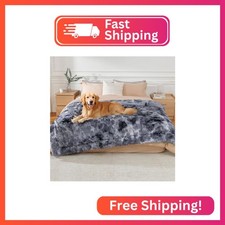 Luciphia Calming Waterproof Dog Blanket, Reversible Faux Fur Pet Blanket