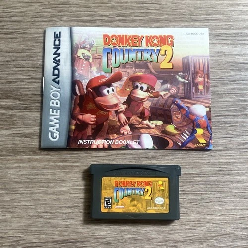 Donkey Kong Country 2 (Nintendo GameBoy Advance, GBA) Cartridge & Manual Only