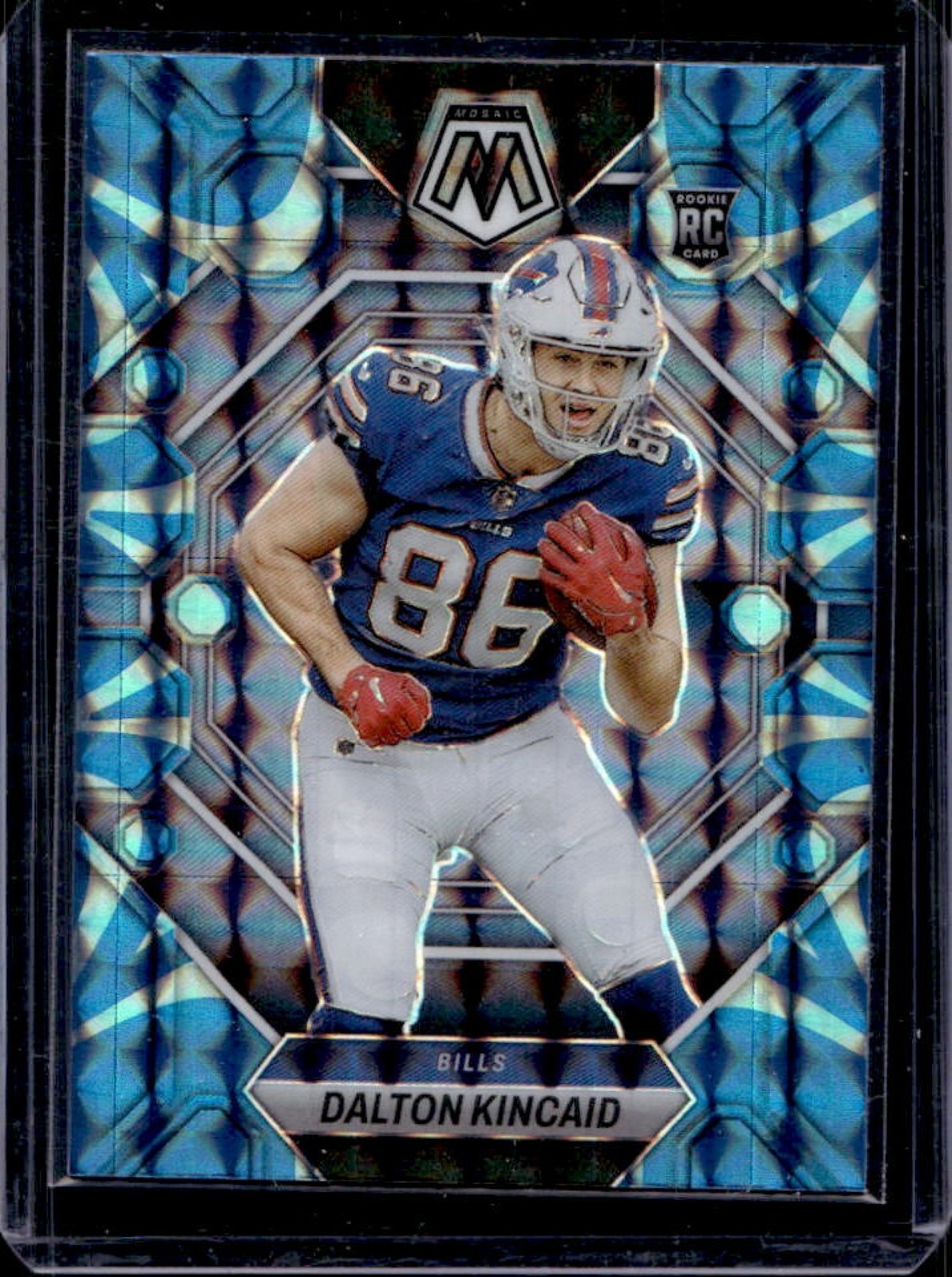 2023 Mosaic Dalton Kincaid RC Reactive Blue Rookie #305 Bills