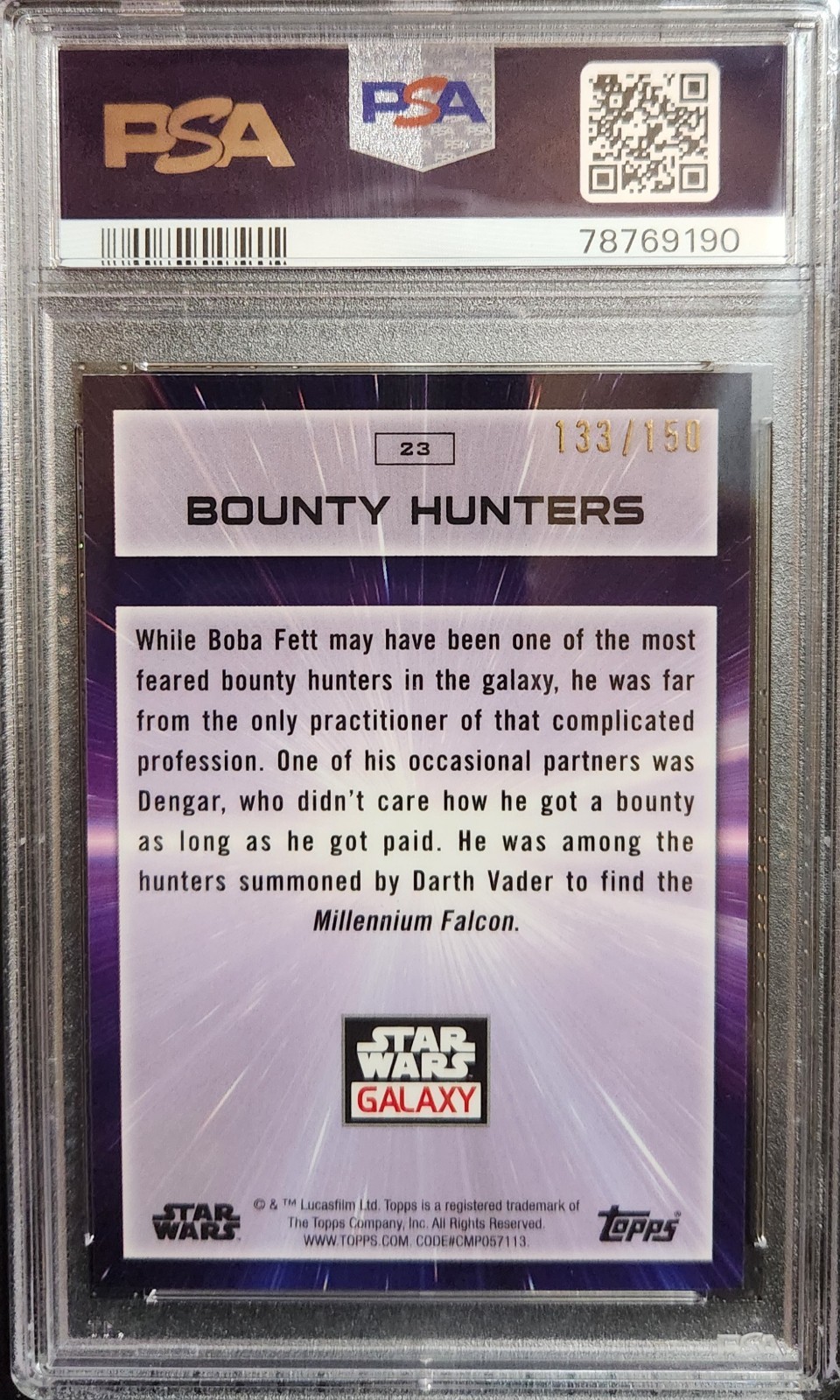 2022 Topps Chrome Star Wars Atomic Refractor /150 PSA 10 GEM LO view 2