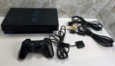 Sony PlayStation 2 Fat Ps2 SCPH-39001 Console Bundle Tested Working