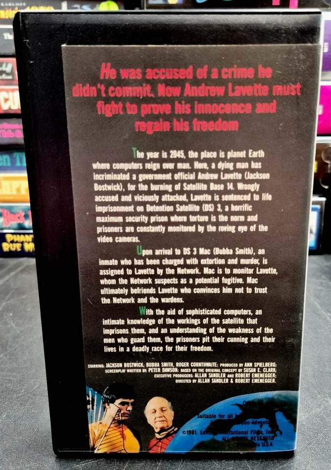 Escape From DS-3 VHS Monarch Home Video 1981 Sci-Fi Space Prison Cult OOP HTF VG - Image 2 of 4