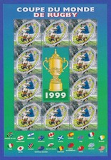 France 1999 Rugby World Cup Mini Sheet Mi. No. 3421 **