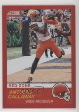 2019 Score Red Zone 4/20 Antonio Callaway #107 eq1