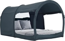 LEEDOR Bed Tent Dream Tents Canopy Shelter Cabin Indoor Tw, PitchBlack 