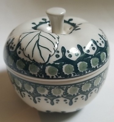 Boleslawiec Polish Pottery Apple Baker Green 
