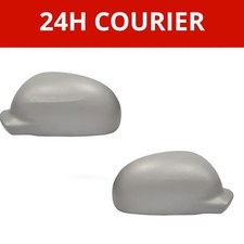 Primed Wing Door Mirror Covers Pair Left and Right for Peugeot 406 1995-2003