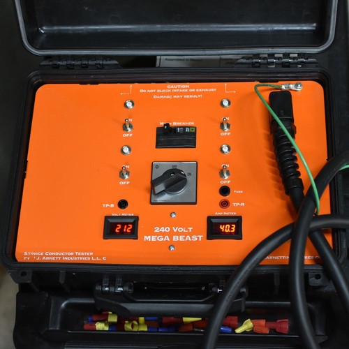 HJ Arnett Industries HJA-900-240-D Mega Beast 240V 40A Service Conductor Tester - Picture 4 of 6