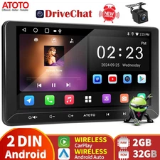 ATOTO 10.1" Android AI Car Stereo GPS Navi Wireless Carplay DSP/FM + Rear Camera