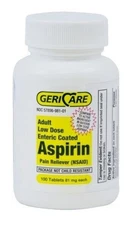 Gericare Aspirin 81mg Pain Reliever NSAID Adult Low Dose Strength Tablets 100ct