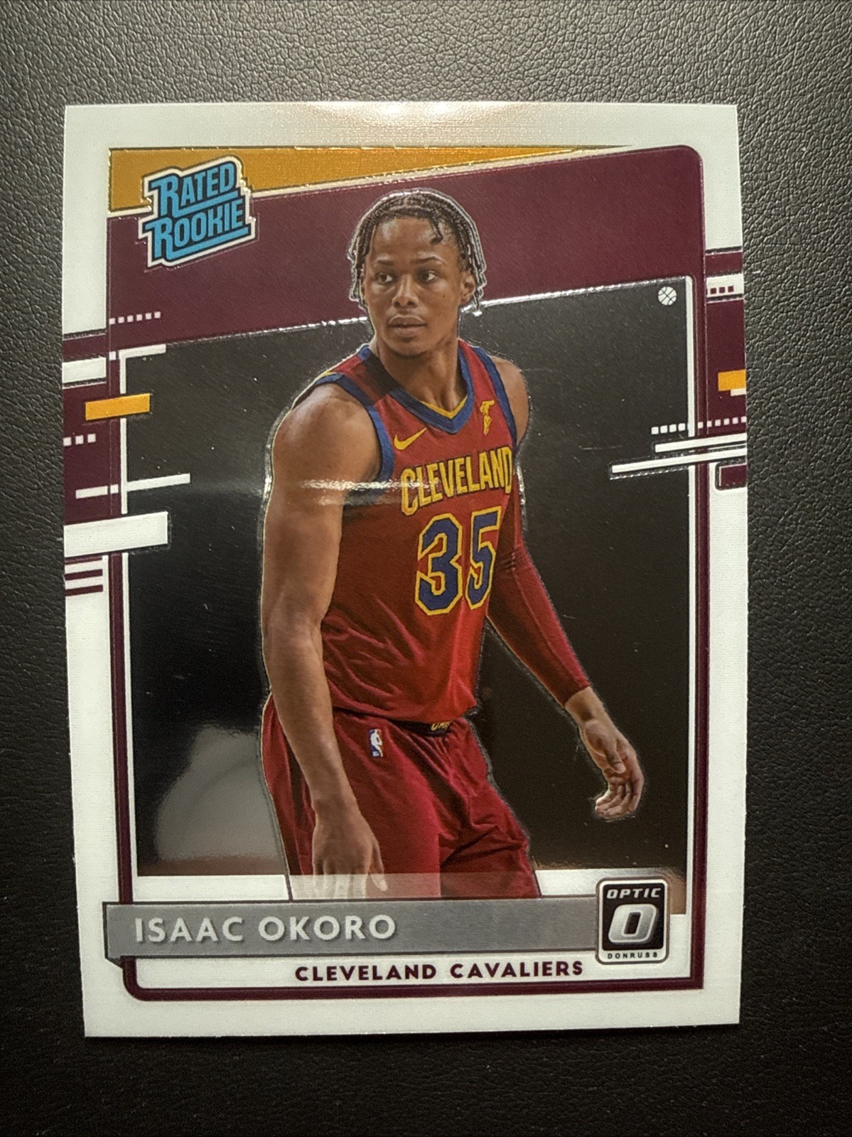 2020-21 Panini Donruss Optic ISAAC OKORO Rated Rookie #155 Cleveland Cavaliers