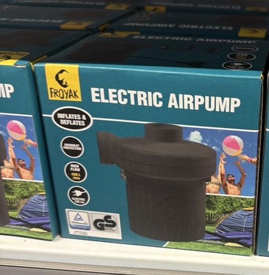 Froyak Elektrische Luftpumpe 400 L/min 220-240V für Aufblasbare & STANDARD 