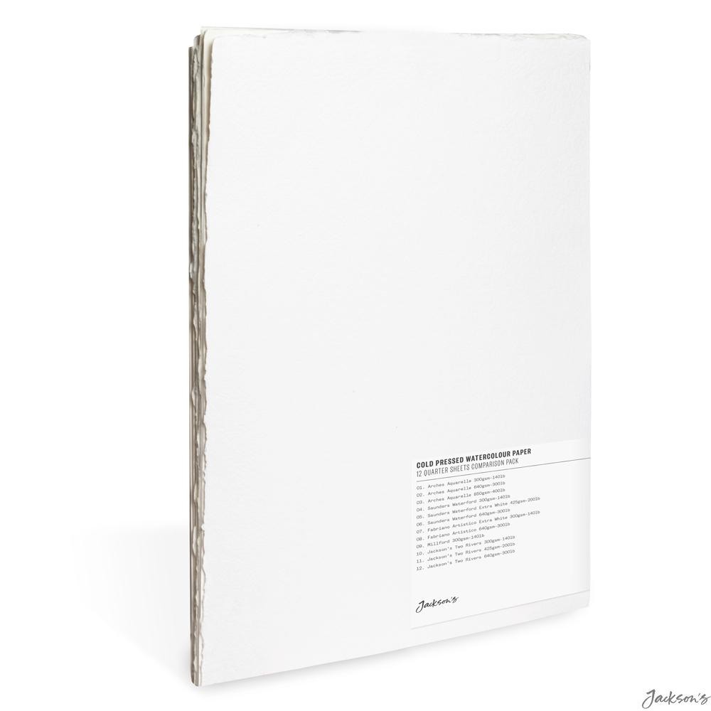 Artist Quality Cold Pressed Watercolour Paper All Cotton 12 Quarter Sheets 11...