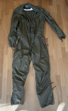 New WO Tag US Military Flyers Coveralls Green Flight Suit Pilot Small-Long
