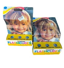 VTG Sylvania Blue Dot Camera Flash Cubes 6 (24 Flashes) Olympics 1970’s READ