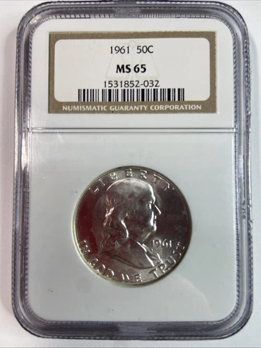 1961 Franklin Half Dollar NGC MS65