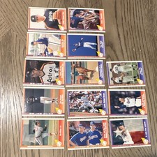 Topps 1991 Nolan Ryan Baseball Card Lot (13) Astros Rangers Set MLB