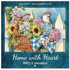2027 Calendar - 2027 Wall Calendar, Jan. 2027 - Dec. 2027 12" x 24" Open 