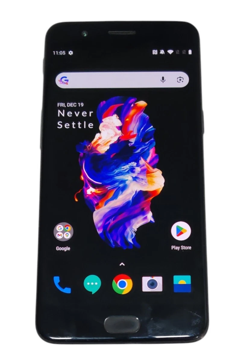 Smartphone OnePlus 5 128Go Double SIM Gris - état Correct (rayures écran Et Coque), Occasion