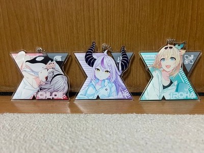 Hololive ZOZOTOWN Collab Acrylic Keychain Set  holoX Rapunzel, Kloe, Iroha