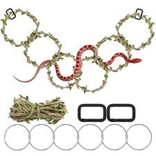 1 1 Snake Enrichment Rings for Ball Python, Climbing Toys for Corn Snake Enri...