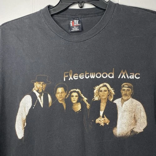 Fleetwood Mac Shirt Mens XL Black The Dance Tour Gia 1990s vintage concert t-shirt, vintage, size XL, single stitch, B+ condition