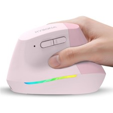 Wireless Vertical Mouse with Quiet Click, 5 DPI Settings Rechargeable Battery