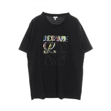 LOEWE Glitch Anagram T-shirt H526Y22J61 #L cotton Black Multicolor Used mens