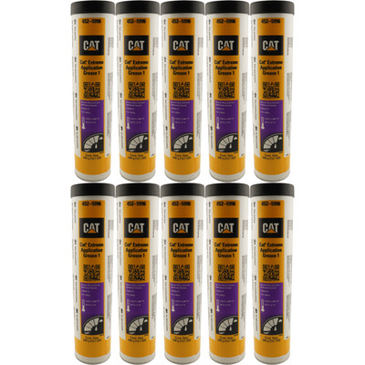 CAT 452-5996 Extreme Application Grease #1, 5% Moly, 13.7oz Cartridge - 10 Pack