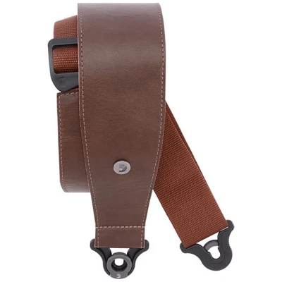 D’Addario Gitarrengurt Comfort Leather Auto Lock 3,0" Brown - Bild 1 von 4