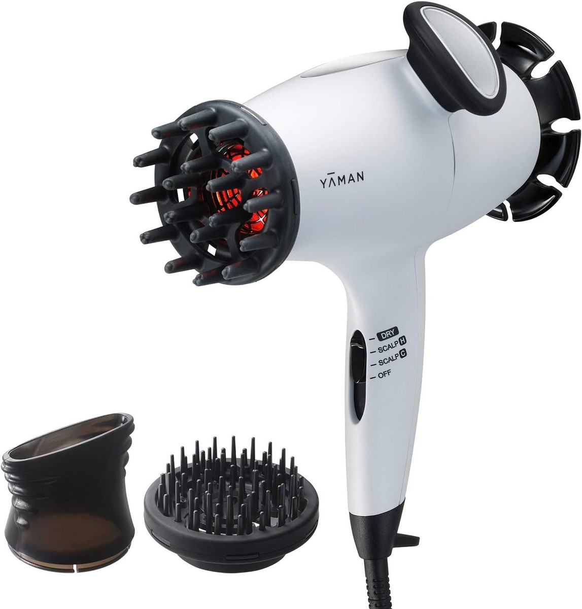 YA-MAN Scalp Dryer Pro Scalp Care Negative Ion Pearl White