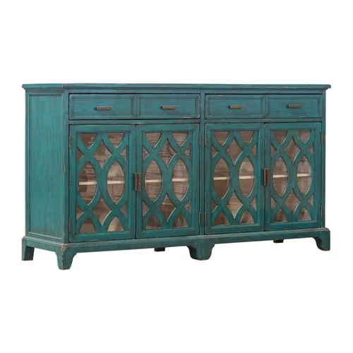 Uttermost 25419 Oksana 64"W Lagoon Green Contemporary Credenza - Green - Picture 5 of 5
