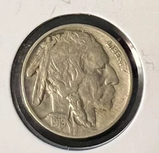 1919 BUFFALO NICKEL GRADES VERY FINE  .ACTUAL COIN  #8127