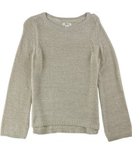 Style  Co. Womens Textured Pullover Sweater, Beige, Small