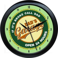 12.25" Dad's Garage Work Shop Wall Clock Gift Father's Day 0724