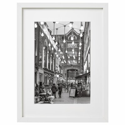Soho | Druck A4 | Urban Photography | London Kunstdruck | Rahmen 30 x 40 cm weiß