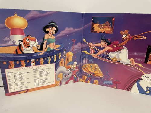 Walt Disney Aladdin Laserdisc LD 2 Disc Movie CAV Letterbox Edition - Picture 3 of 6