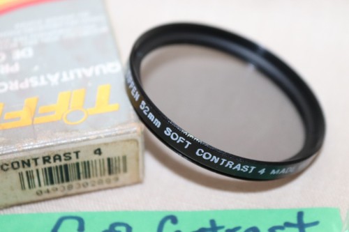 NEW Vtg Orig TIFFEN 52mm SOFT CONTRAST #4 FILTER, USA 52mm Soft Contrast 4 -MINT - Picture 2 of 12