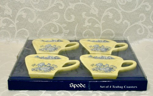 Spode, sottobicchieri per bustine di tè, set di 4. - Foto 3 di 8