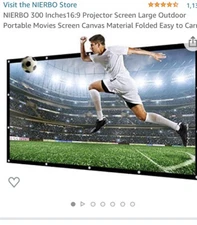 portable foldable projector screen