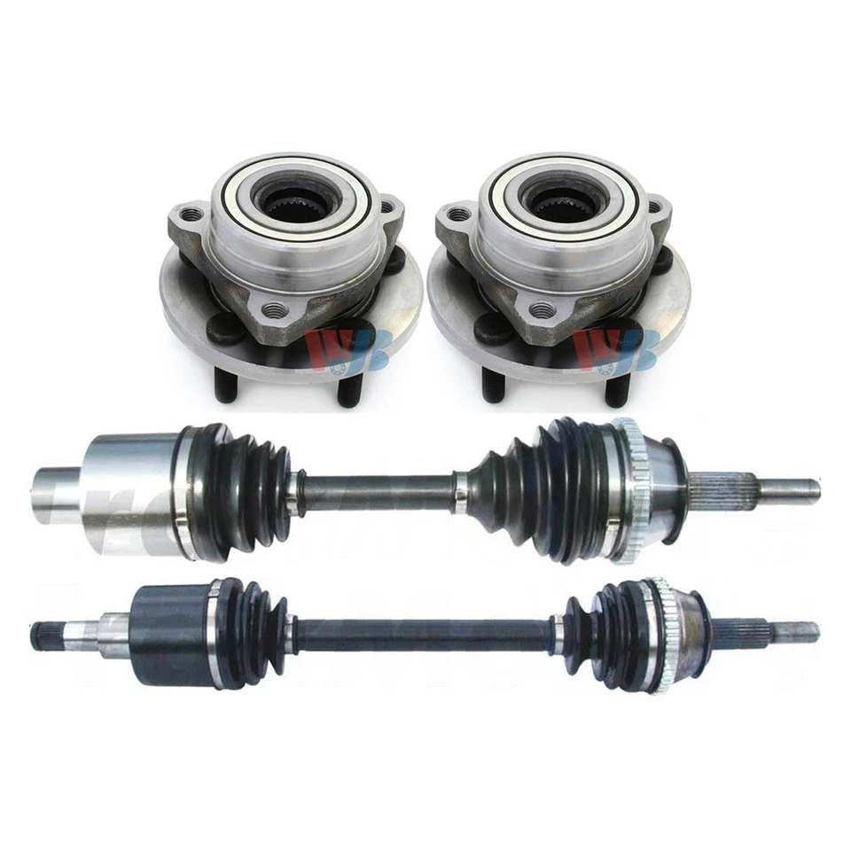 Cojinete de cubo de rueda eje delantero CV para Ford Taurus 1996~2005 4x Foto 2 de 4